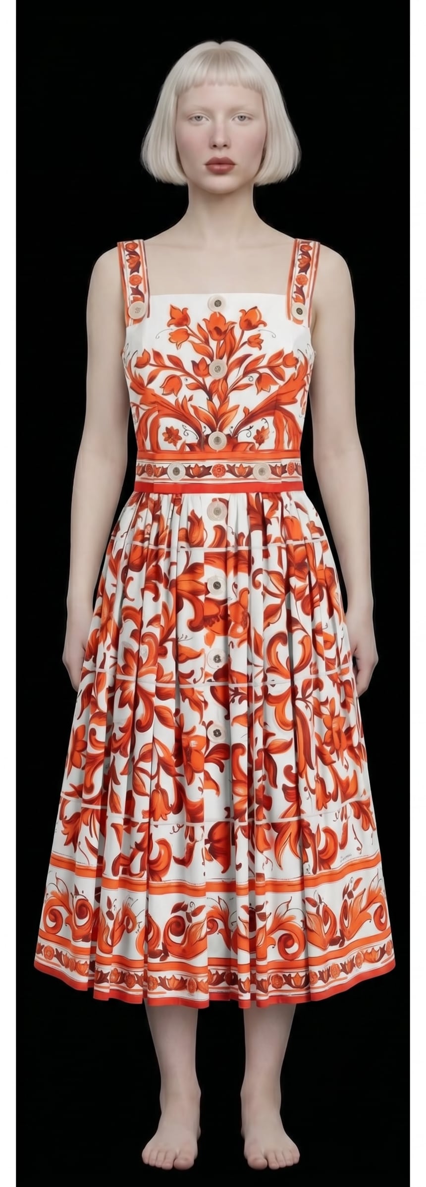 Example NotShot render for dress catalog photography